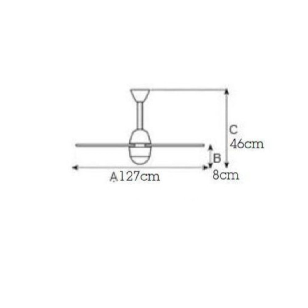 Ventilador LED clásico Italexport REMIDA 1225 R7s