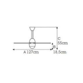 Italexport SWING eco E27 LED ventilador moderno