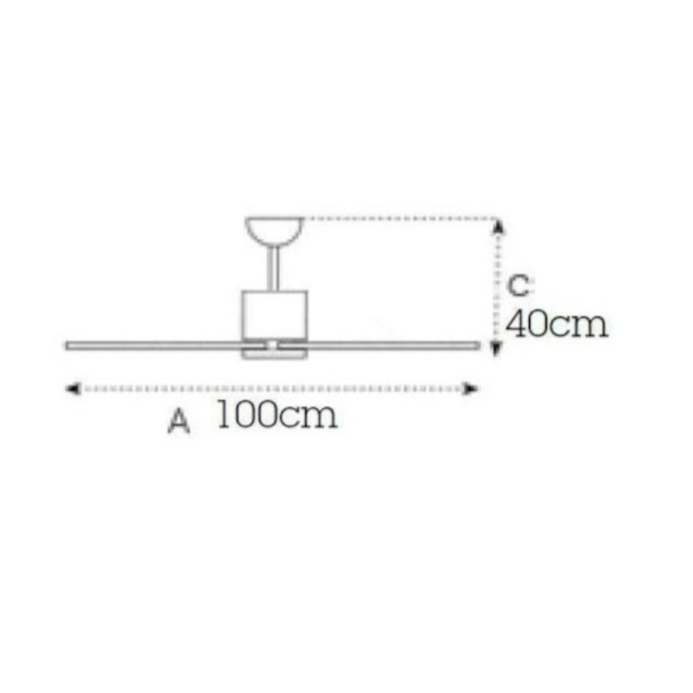 Ventilador moderno Italexport SOFFIO 3200 sin luz.