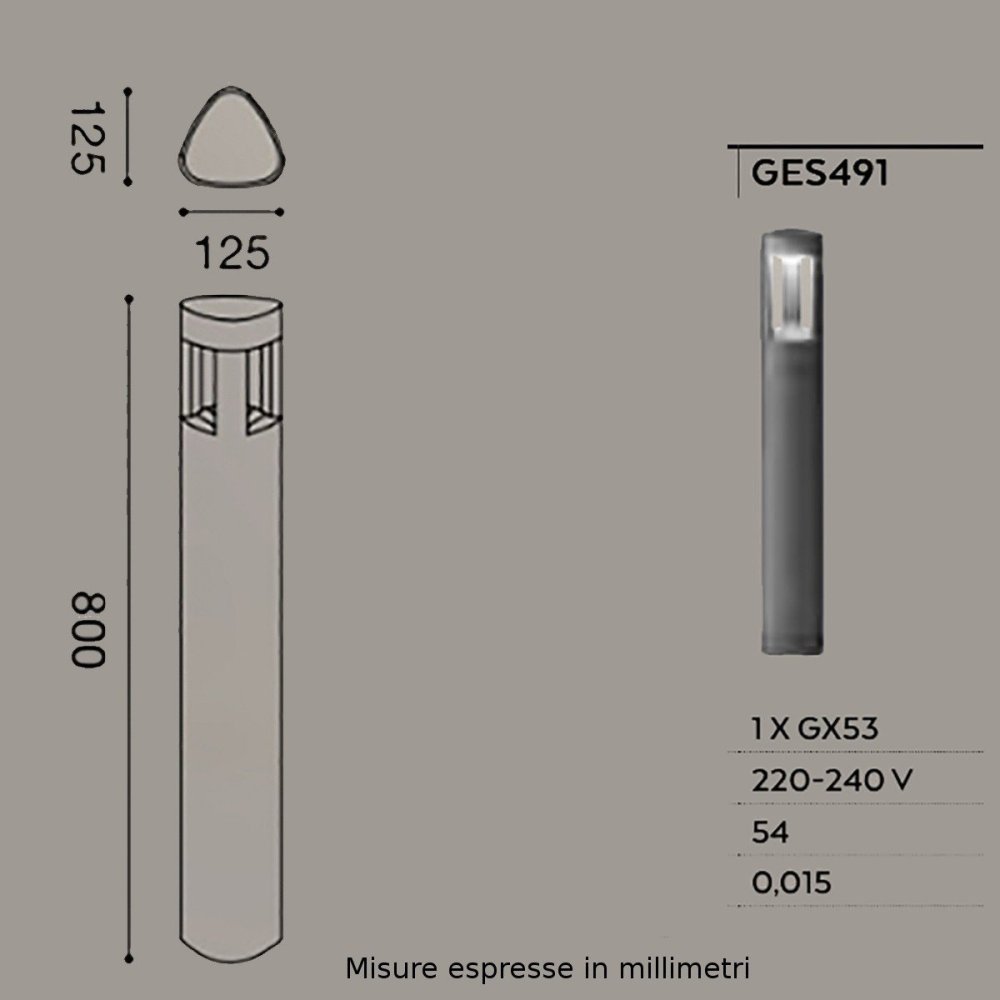 Linterna Gea Led JANET GES491 aluminio policarbonato