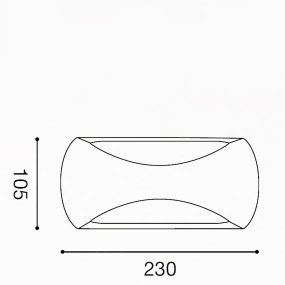 Applique d'extérieur Gea Led SURYA GPL252 LED IP65