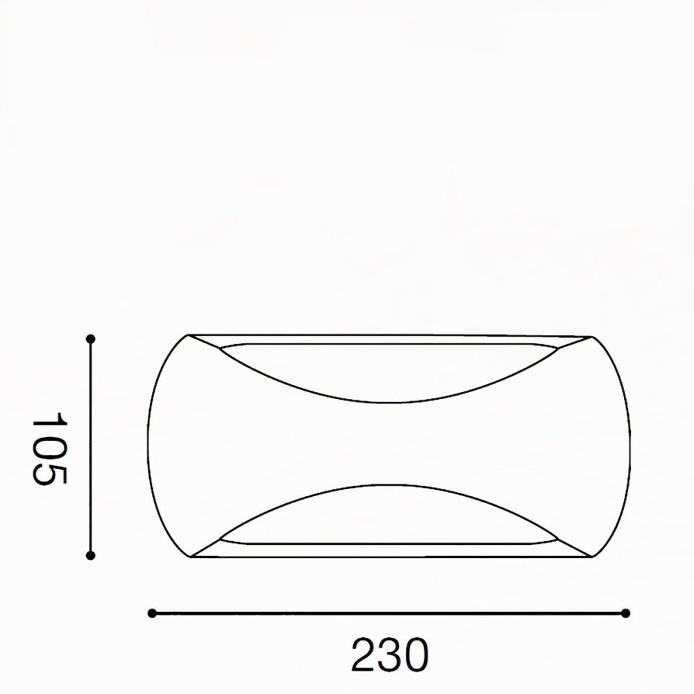 Applique esterno Gea Led SURYA GPL252 LED IP65