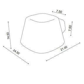 Toscot TOBO P240 aplique LED para exterior