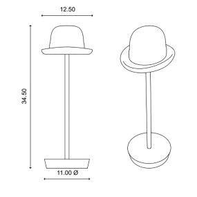 Abat-jour esterno led Toscot ET VOILA'