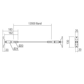 Système de montage de bande LED Redo Group Italia FREEDOM 01-4174