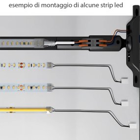 Sistema montaggio strip led Redo Group Italia FREEDOM 01-4174