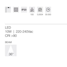 Spot encastrable moderne Gea Led GFA1410N LED