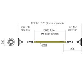 Flexibler LED-Streifen Redo Group FREEDOM 360 90W WEISS