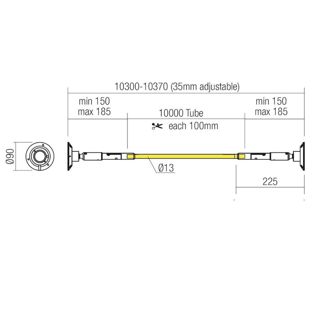 Bande led flexible Redo Group FREEDOM 360 90W BLANC