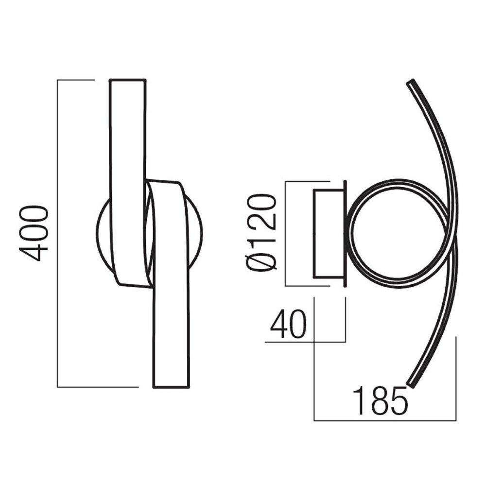 Applique murale LED groupe Redo IMPULS 01-3609 01-3611