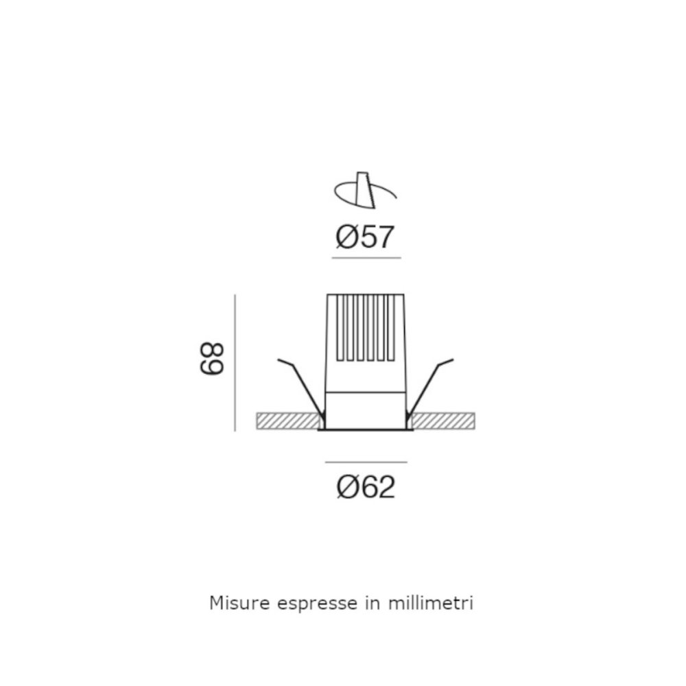 Foco empotrable moderno Gea Led GFA1414C LED