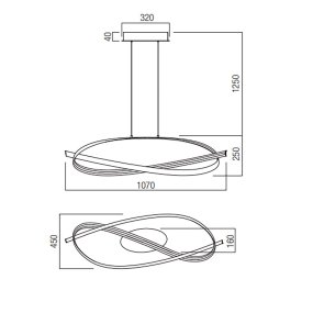 Redo Group IMPULS 01-3616 LED-Kronleuchter