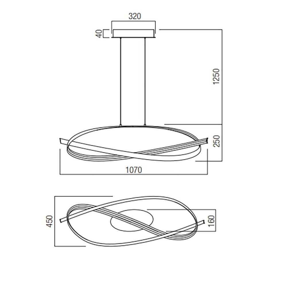 Lampadario led Redo Group IMPULS 01-3616