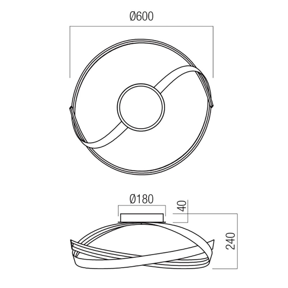 Redo Group IMPULS 01-3613 lámpara de techo LED