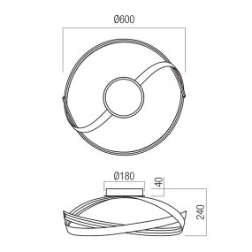 Redo Group LED-Deckenleuchte IMPULS 01-3612 01-3614