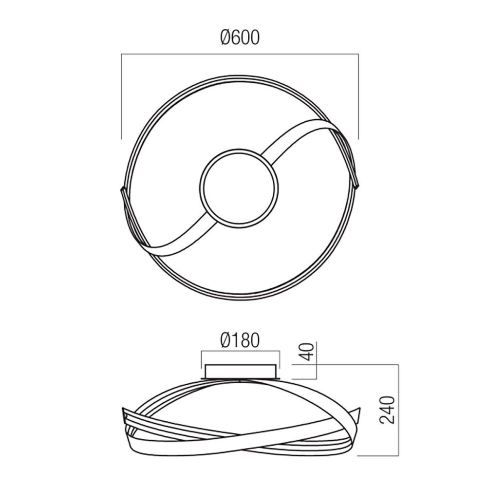 Redo Group LED-Deckenleuchte IMPULS 01-3612 01-3614