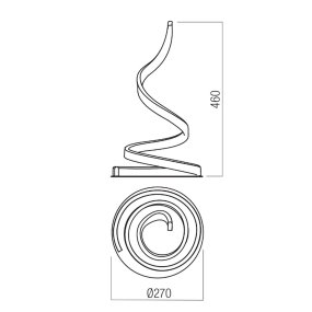 Abat-jour led Redo Group SCROLL 01-4278 4280 LED CCT