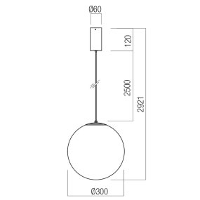 Lampadario led Redo group IRIDES 01-3596