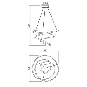 Lampadario moderno Redo Group SINTRA 01-2190