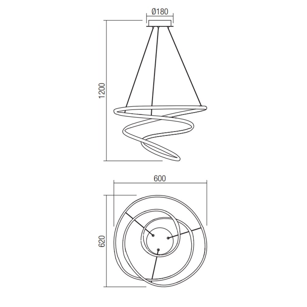 Lampadario moderno Redo Group SINTRA 01-2190