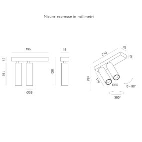 Gea Led moderne Deckenleuchte GFA1474C LED