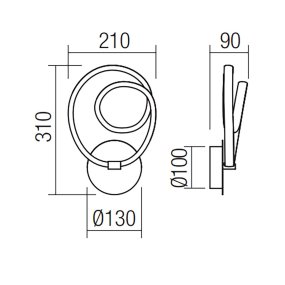 Redo Group SINTRA 01-2188 aplique LED