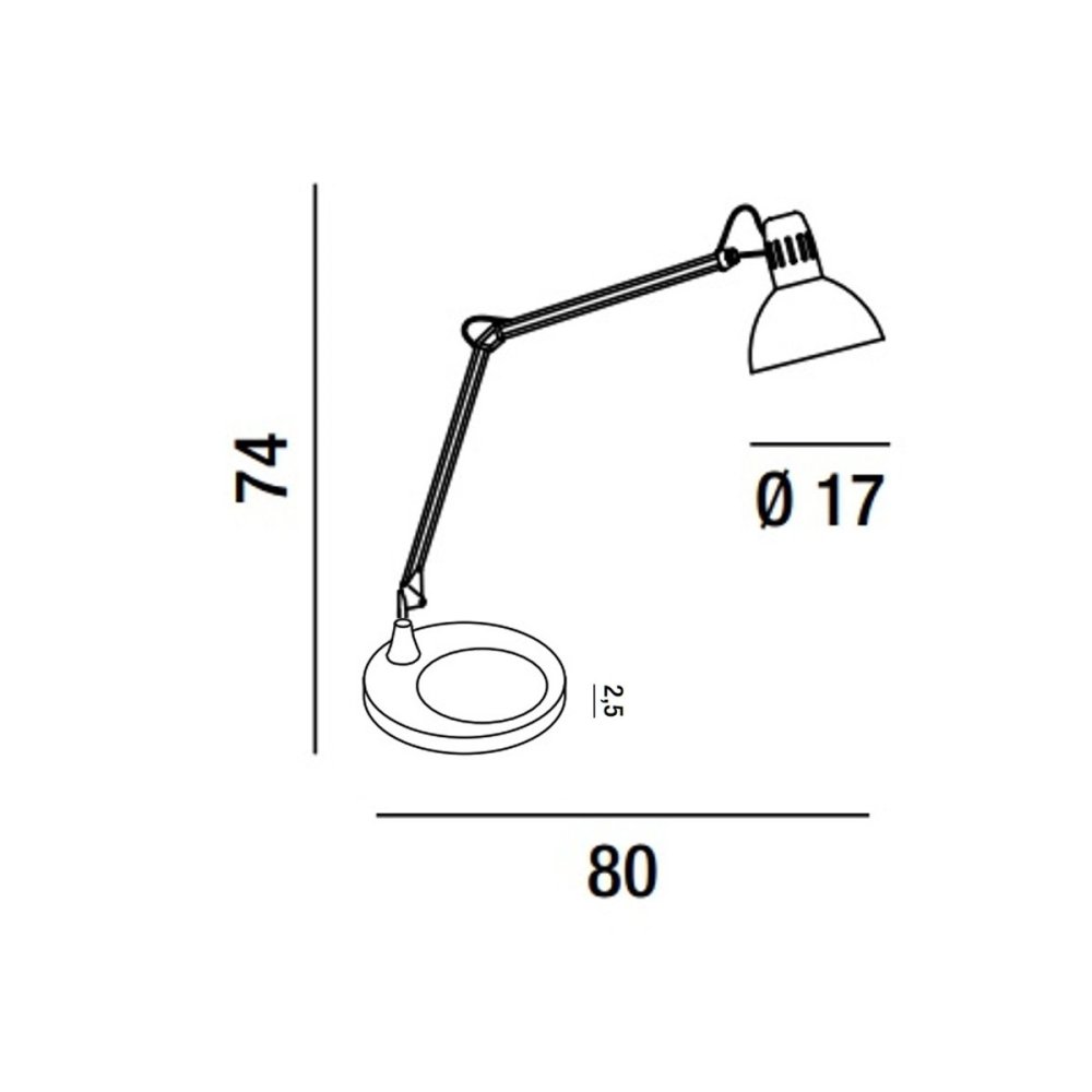 Lámpara base moderna Perenz ARC 4025 Z + 4045 E27 LED orientable