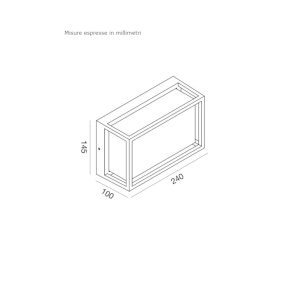 Gea Led GES2101 Aplique LED IP65 para exterior