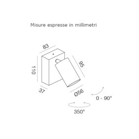 Applique d'extérieur Gea Led GES2070 LED IP65