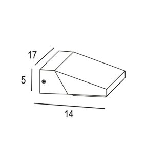 Applique led esterno Promoingross BOB A17 RU