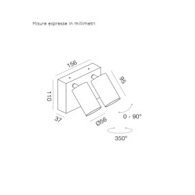 Applique d'extérieur Gea Led GES2073 LED IP65