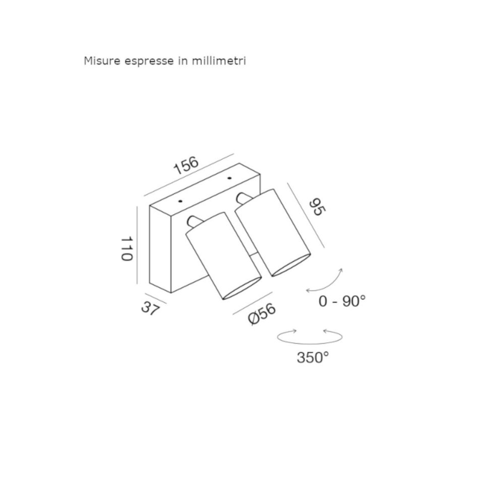 Applique d'extérieur Gea Led GES2073 LED IP65