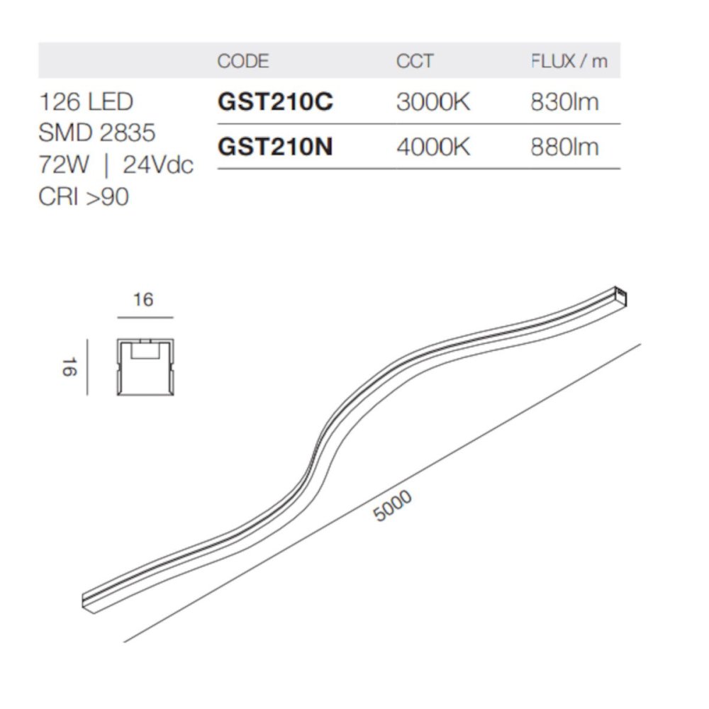 Neon flessibile Gea Led NEON FLEX 3D GST210 LED