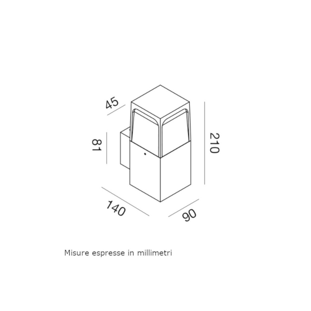 Aplique moderno Gea Led GES2030 E27 LED IP44