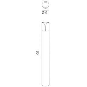 Lanterne extérieure Gea Led STELE GES2012 E27 LED IP44 H80