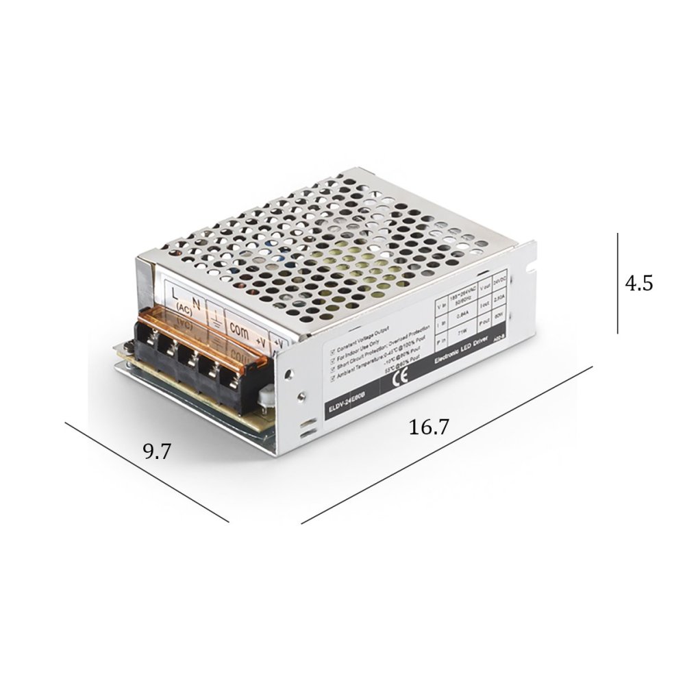 Driver Gea Led GSTT31 75W 24 DC IP20 dimmerabile trasformatore alimentatore interno