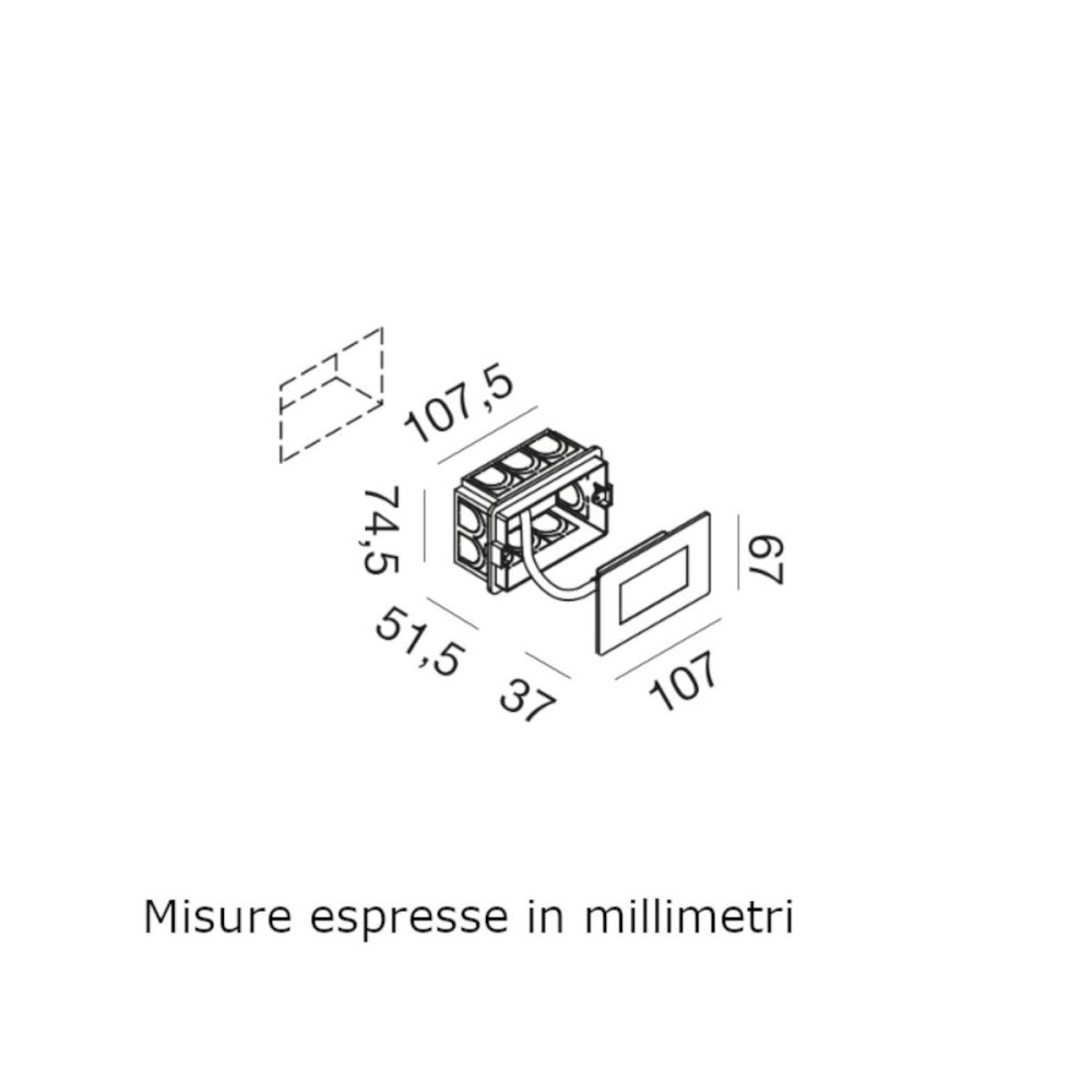 Gea Led GES2130 LED IP54 Einbau-Stufenleuchte