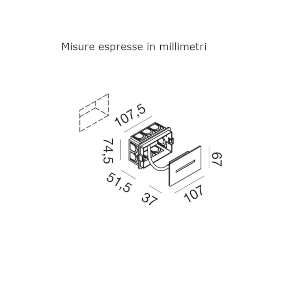 Gea Led GES2140 LED IP54 Einbau-Stufenleuchte