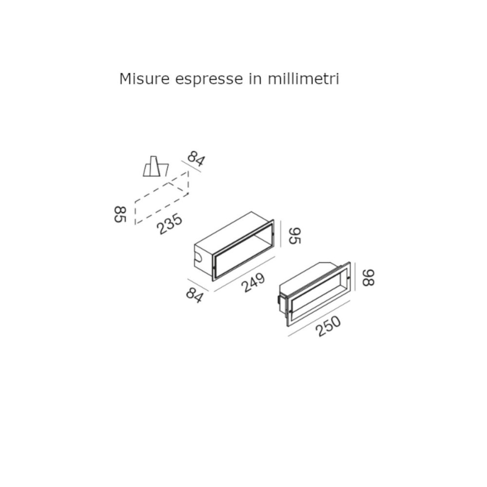 Gea Led GES1190 LED IP65 Einbau-Stufenleuchte