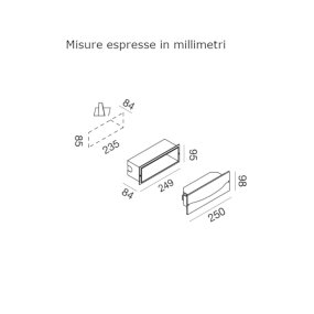 Gea Led GES2000 LED IP65 Einbau-Stufenleuchte