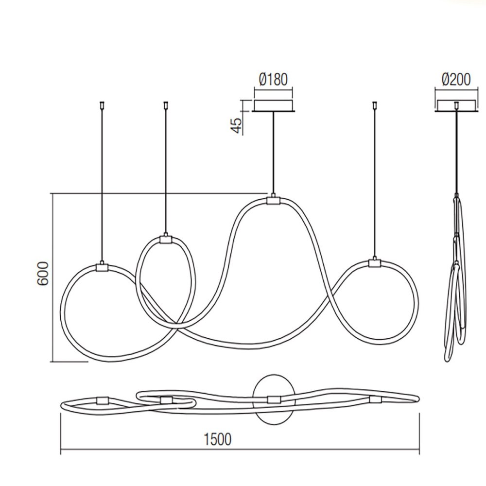 Lampadario led Redo Group Henk 01-3556