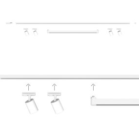 Carril Top Light MONO MIXKIT 200 N BI