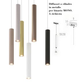 Binario Top Light MONO MIXKIT 300L N NE GU10 LED INTEGRATO 4000K lampada soffitto faretti orientabili moderno