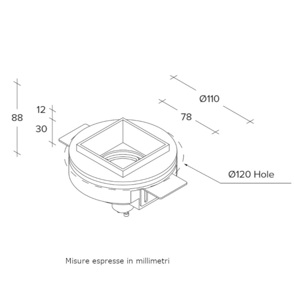 Einbaustrahler Sforzin Beleuchtung ELIS T421 GU10 LED