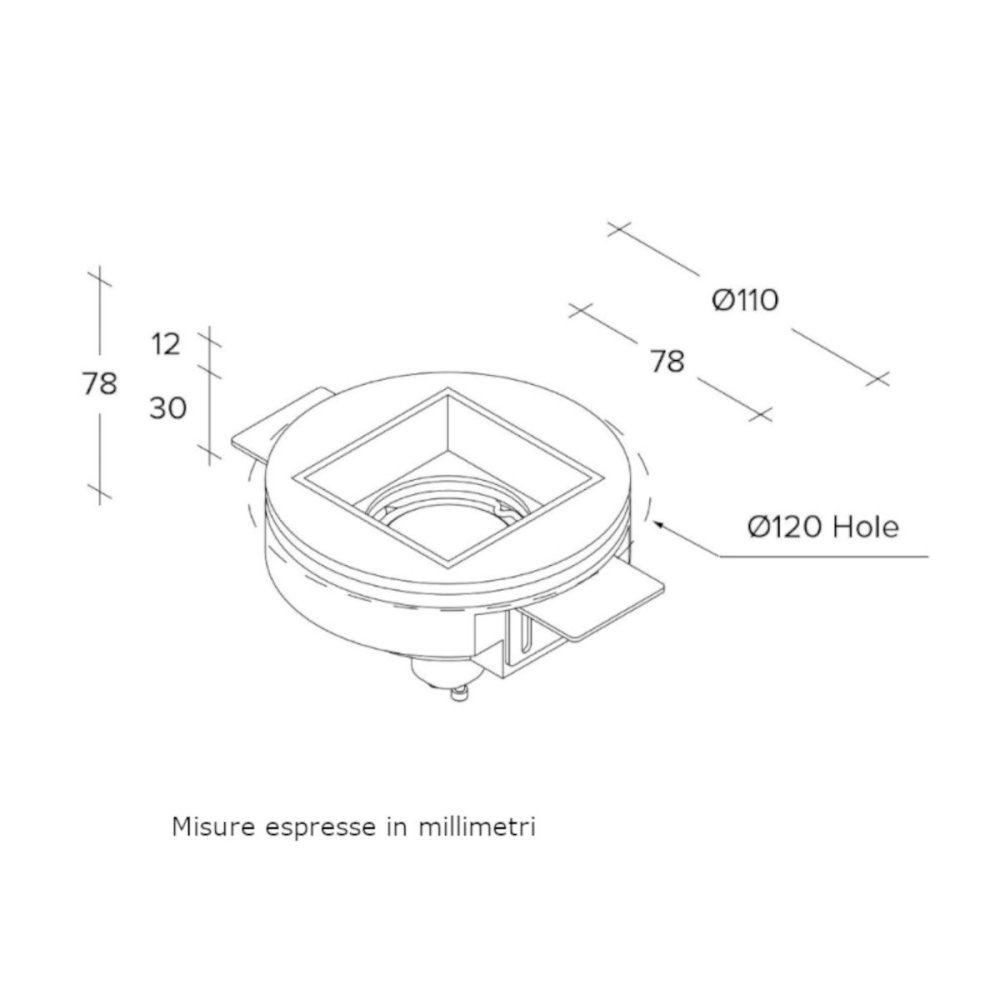 Sforzin Einbaustrahler Beleuchtung ELIS RASO T414 GU10 LED