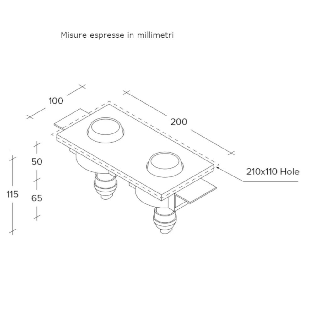 Einbaustrahler Sforzin Illuminazione LELANTO T413 GU10 LED