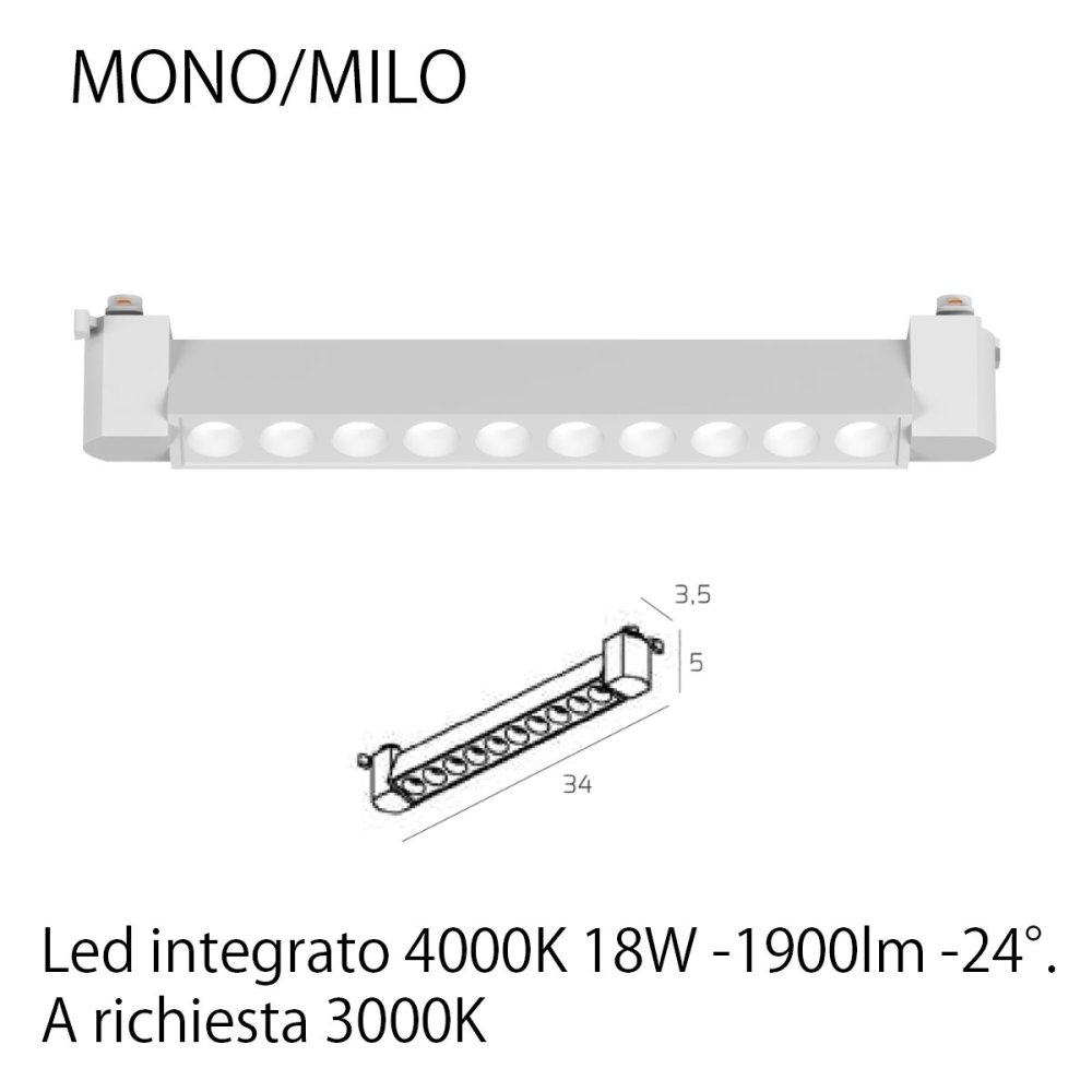 Top Light Lichtschiene MONO MIXXIT 300 N BI