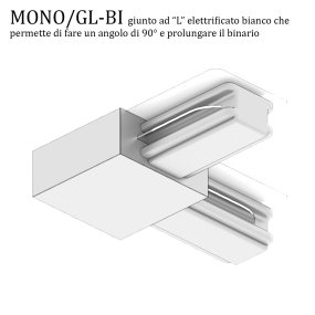 Binario Top Light MONO MIXKIT 300L N BI GU10 LED INTEGRATO 4000K lampada soffitto faretti orientabili moderno