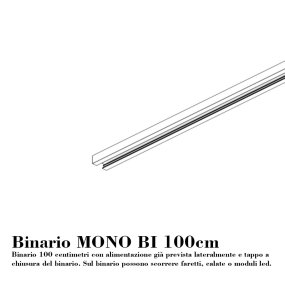 Binario Top Light MONO 1194MONO BI BIANCO E27 LED lampada soffitto moderna sfera vetro colorato