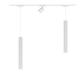 Binario Top Light MONO 1194MONO BI BIANCO E27 LED lampada soffitto moderna sfera vetro colorato